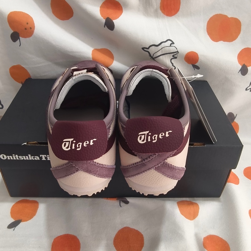 Onitsuka Tiger by Asics Women’s Pink and Burgundy Serrano Sneaker - Picture 4 of 11